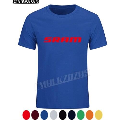 MenS Powered By Sram Logo Bicycle Vintage MEN T-SHIRT 100% Cotton Men Clothing Male TShirt Tee H56