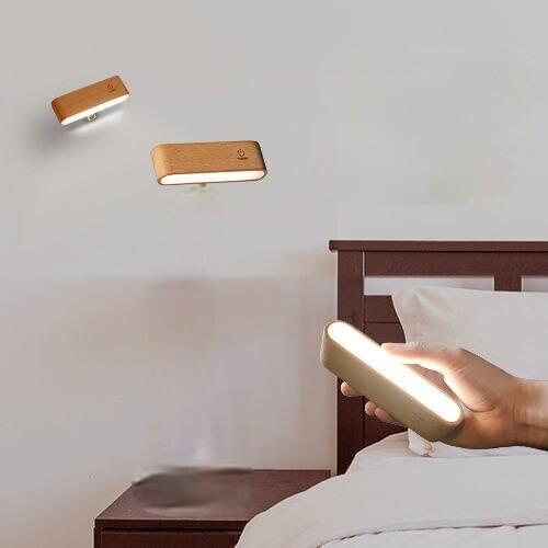 Wonderlife Multi-functional magnetic suction LED table lamp eye protection bed head plug-in dual-use portable single lamp head