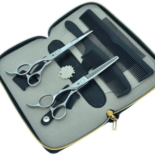 Smith Chu 5.5" 6.0" Left Hand Scissors Japan 440C Hairdressers Cutting Shears Barber Thinning Tesouras Hair Cut Clippers A0046C