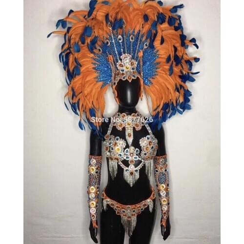 Sexy Samba dance stage costume music festival stage show openning dance costumes