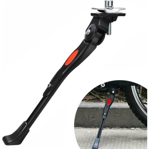 Alloy MTB Bicycle Bike Kickstand Parking Racks Bike Support Leg Side Stand Suitable for 24"-26" Wheel Diameter Bicycles