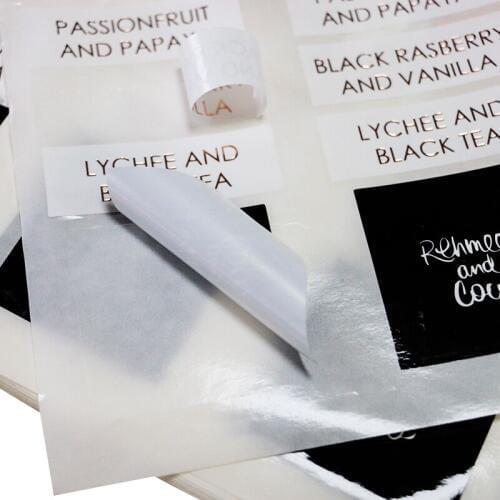 Plastic bottle package matt ink print label for cosmetics