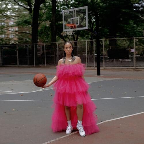 Simple Classic Elegant Tulle Women Dress Strapless Ruffles Layered Tulle Hi-Lo Dresses Birthday Party Custom Made