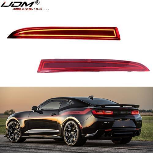 IJDM Reflector Lights For Pontiac G8,For 2016-up Gen6 Chevrolet Camaro ,For Cadillac ATS Function as Tail/Brake or Rear Fog Lamp
