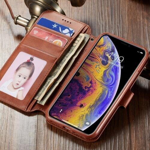 Luxury PU Leather Luxury Retro Magnetic Phone Case Card Holder Wallet Cover For iPhone 11 11 Pro Max X XR XS Max 8 7 6 Plus