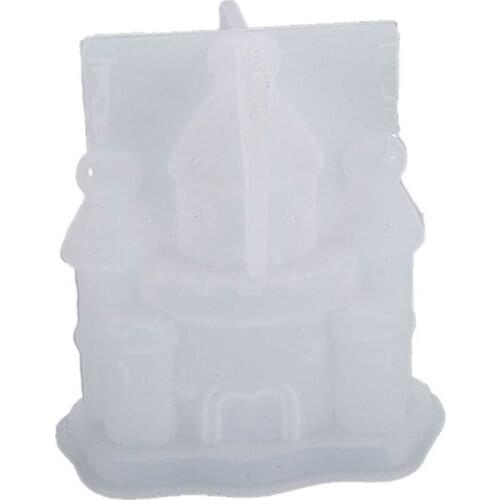 Resin Crystal Epoxy Mold Three-dimensional Castle House Fantasy Decoration Casting Silicone Mould DIY Crafts Making Tool