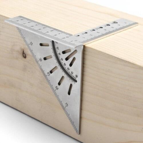 Stainless Triangle Ruler Standard Right Angle Drawing Marking Tool for Carpenters Use