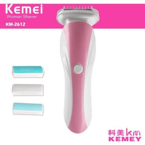 Kemei 2 In 1 Lady Shaver Nail Polisher Epilator Tool Electric Hair Removal Bikini Hair Trimmer Depilador Women Razor Machine