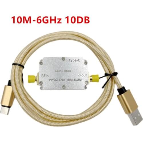 10M-6GHz High Flatness Amplifier LNA 10DB/20/30/40DB RF Signal Driving Receiver Front End