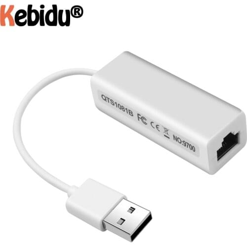 USB Adapter High Speed USB 2.0 To RJ45 USB2.0 To Ethernet Network LAN Adapter Card 10/100 Adapter For Windows7 PC Laptop