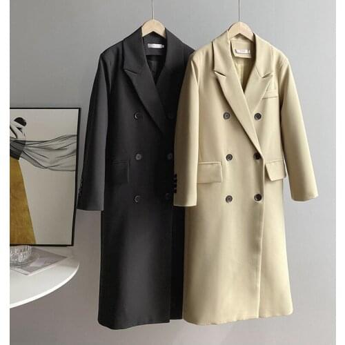 YAHONG&DO Women's Double Breasted Trench Coats