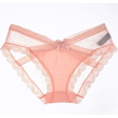 Women Sexy Panties Net Yarn Transparent Charming Underwear Women Seamless Ultra-thin Briefs Sexy Lingerie Panty Women