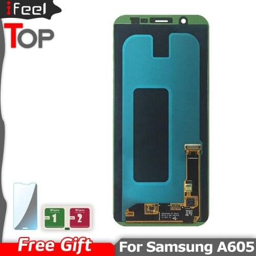 AMOLED A6 LCD For Samsung Galaxy A6/A6 Plus A6+ 2018 A600F A600FN A605F LCD Display Touch Screen Assembly Replacement