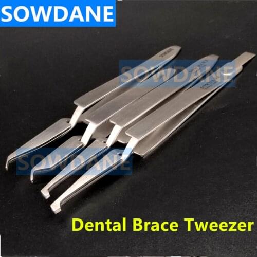 Denta Orthodontic Bracket Bonding Tweezer Holder Placer Bracket Bonding Tweezer Instrument Dentist Tool