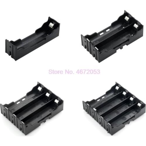 200pcs/lot ABS 18650 Power Bank Cases 1X 2X 3X 4X 18650 Battery Holder Storage Box Case 1 2 3 4 Slot Batteries Container