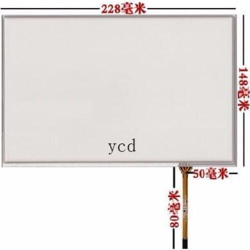 228 * 148 mm 10.1 inch 4 wire resistive touch screen