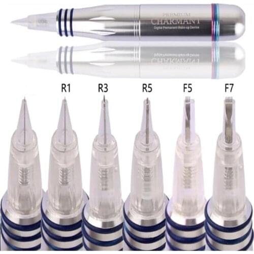 30pcs Microblading Cartridge Disposable Screw Needle Premium Charmant Permanent Tattoo Makeup Machine Micropigmentation Device