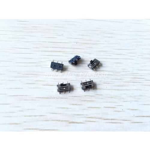 5PCS 2-Position 6 Pins DPDT Panel PCB Mount Mini SMD SMT Slide Switch 7x6x4mm