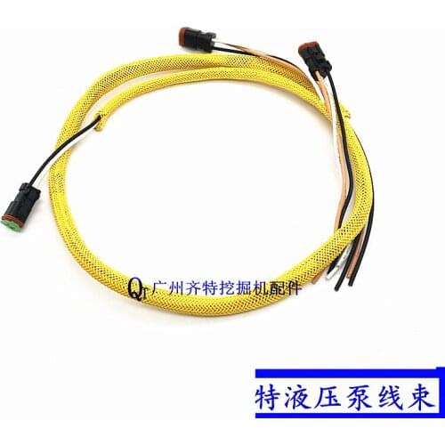 Free Shipping Excavator 320B 320C 320D hydraulic pump wiring harness, large pump main line plug accessories