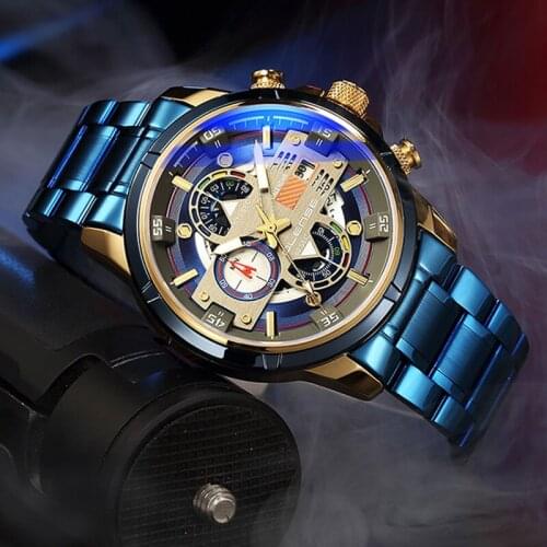 Top Mens Wrist Watches Luxury Brand Watch Male Waterproof Luminous Stainless Steel Men Quartz Watch Sport Business Reloj Hombre