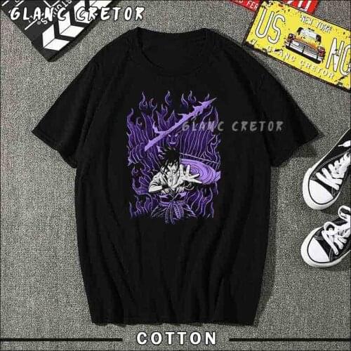 Summer Cotton T-shirt Kakashi Susanoo Tshirt Men Hip Hop T Shirt Anime Tees Harajuku Manga Printed Tee