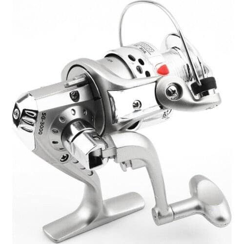 5.1:1 6BB Ball Bearings Fishing Spinning Reel Left/Right SG-3000 ABS Spool Fishing Boat for Ocean Lake Flow Sea Fishing Wheel