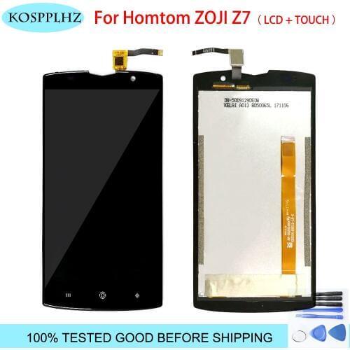 KOSPPLHZ Original For Homtom Zoji Z7 LCD Display And Touch Screen Digitizer Assembly Glass Panel For HOMTOM ZOJI Z7 With Tools