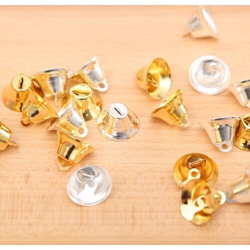 TPXCKz 10Pcs Christmas Metal Bells DIY XMAS Tree Hanging Pendant Ornament Home Party Decor Festival Lucky Gift Kid Toy