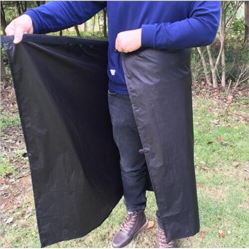 Camping Hiking Multifunctional Outdoor Hiking Anti Dew Poncho Backpack Rain Cover Ground Mat Outdoor Multi Tools