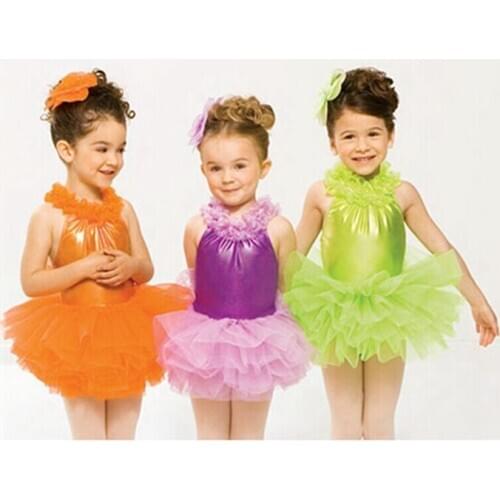 2018 New Girl Ballet Dance Dress Kids BalletTutu Costume Children Stage Proformance Competition Suit Dress+Headwear B-2399