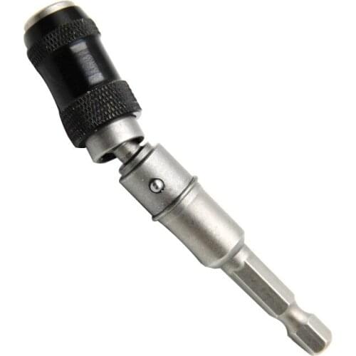 Adjustable 20° Angle Screwdriver Bit Extension Rod Holder Direction Electric Drill Driver Adapter Rod Sleeve Rotor Replacement