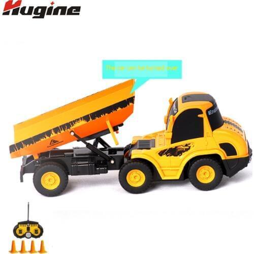 Remote Control Dump Truck New Upgraded Toys 5CH 4WD Construction Engineer Vehicles 1:20 For Kids Hobby Toys Christmas Gifts
