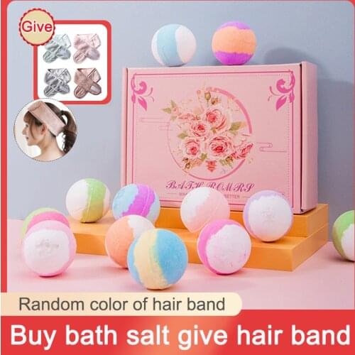 1 Box Shower Bombs Ball Body Spa Cleaner Whitening Bubble Bath Ball Bathroom Accessories Handmade Salt Balls Bombs