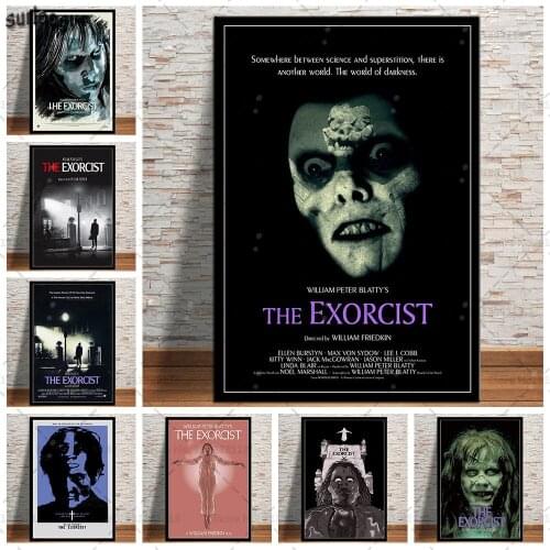 The Exorcist Hot Classic Horror Movie Poster Prints Wall Art Canvas Painting Posters Picture for Living Room Home Decoration
