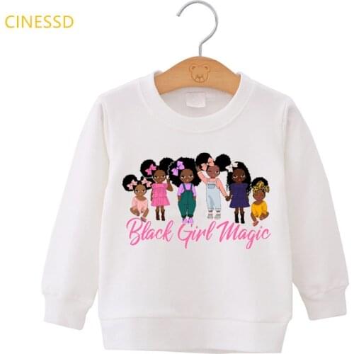 A Bunch Of Little Princesses Print Black Girl Magic Hoodies For Baby Toddler Teen Lovely Christmas Clothes ChildrenS Xmas Gift