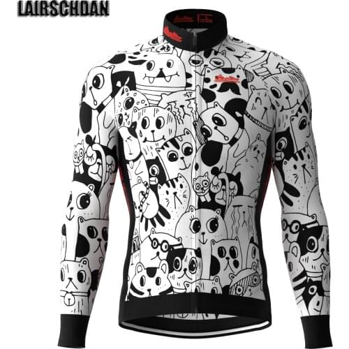 LairschDan Spring/Autumn Cycling Jersey long Sleeve Bicycle Clothing Bike Wear Shirts Quick-Dry Maillot Ropa Ciclismo Men Tops