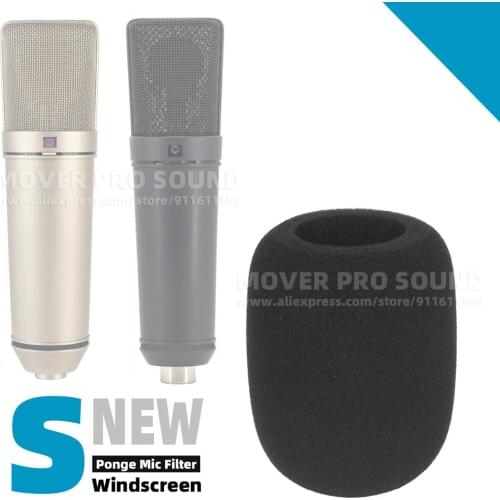 Windscreen Sponge Mic Windproof For NEUMANN U87Ai U 87 89 67 U67 U89 U89i 89i 87Ai U87 Microphone Anti Pop Filter Windshield