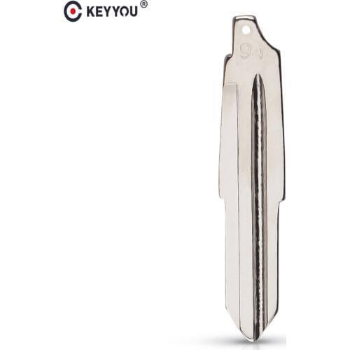 KEYYOU 10PCS/LOT NO.94 Replacement Metal Blank Uncut Flip KD Remote Key Blade Type #94 for Changan