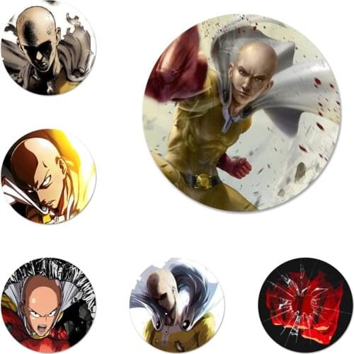 ONE PUNCH MAN Saitama Icons Pins Badge Decoration Brooches Metal Badges For Clothes Backpack Decoration