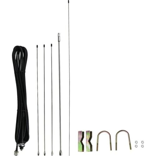 1/4 Outdoor GP Aluminium Alloy Antenna 15M Cable for 5W~50W Transmitters Vehicle-mounted Antenna