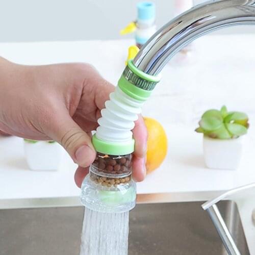 1PCS Home Faucet Filter Nozzle Splash-proof Reusable Kitchen Faucet Aerator Water Tap Head Water Saving Rotary Filter Nozzle
