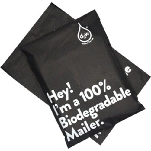 100% D2W Biodegradable Envelope Mailing Bags Self Adhesive Seal Express Postal Pouch Bag Eco-Friendly Clothing Waterproof Pouch