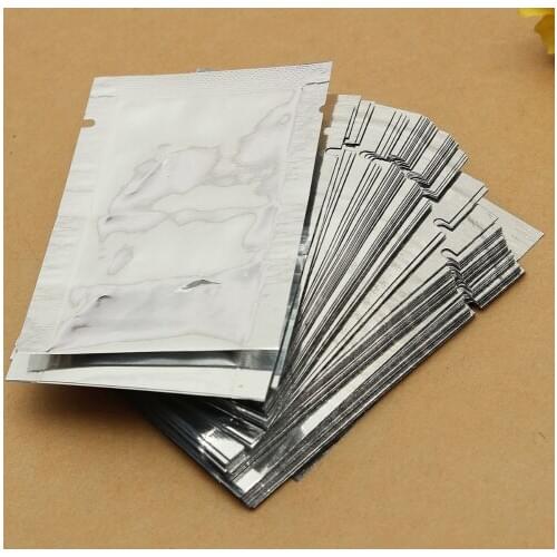 100Pcs/lot Silver Aluminum Foil Mylar Bag Vacuum Sealer Food Storage Package Pouches