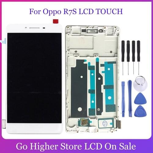 5.5'' For Oppo R7S LCD Display + Touch Screen Digitizer Panel Glass Assembly Replacement