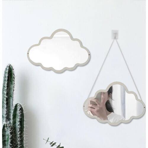 Acrylic Wall Mirror Ornament Moon Butterfly Crown Shape Self Adhesive Room Decor