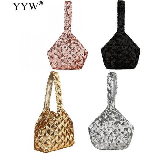 Glitter Tiny Handbag Evening Prom Clutches Purse Plastic Sequins New 2021 Gold Mini Evening Clutch Party Bags Womens Small Pouch