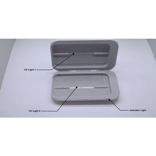 Double Anti bacteria Uv Light Disinfection Sterilizer Cleaner Light Disinfection USB For Cell Phone Toothbrush Makeup Brush