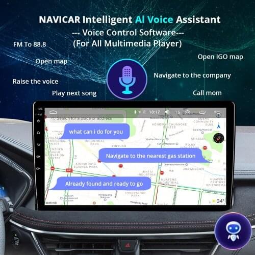 NAVICAR AI Voice Control Function, Support Adding Before And After Sending Out Car Radio From NAVICAR