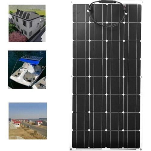 Flexible solar panel PET film 100w 12v,32pcs solar cell 125mm*125mm,for home,car,camping