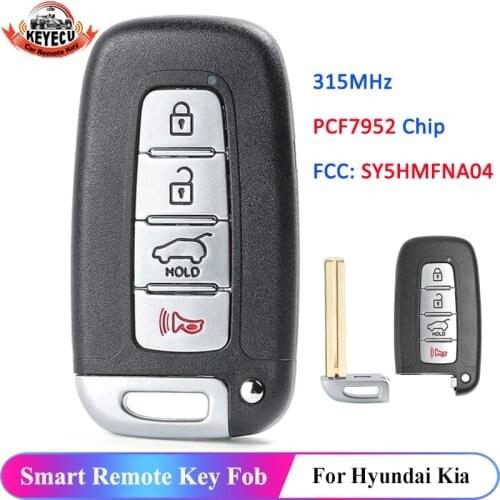 KEYECU Replacement Remote Key Fob 315MHz 4B for Hyundai Kia 2011-2017 SY5HMFNA04